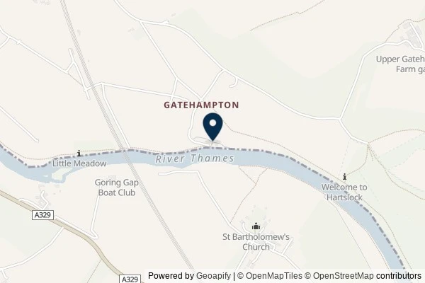 Map showing the area around: Dan Q found GLW5EFV2 Thames Path – Gatehampton Trail 3