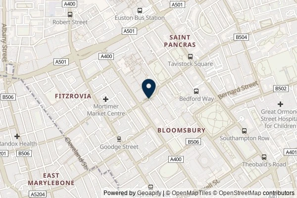 Map showing the area around: Dan Q found GLW69ZCE SFGE#1-UCL