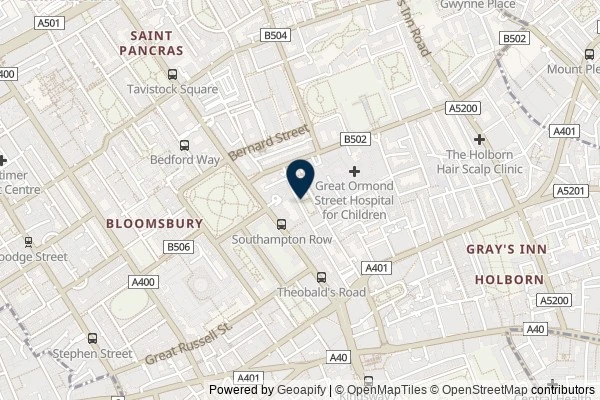 Map showing the area around: Dan Q found GLW6CFKH Queen Square Gardens