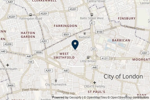 Map showing the area around: Dan Q found GLW6FJQ9 A Meating place for Martyrs