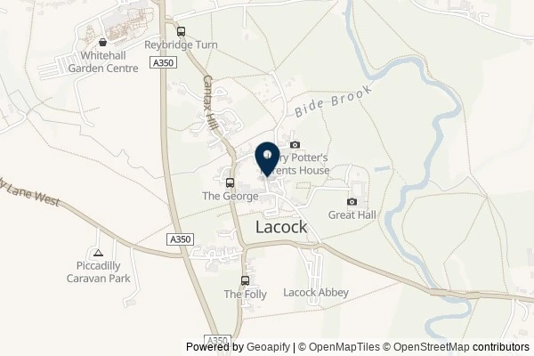 Map showing the area around: Dan Q found GLWG7T19 Blind-House Lacock Revisited