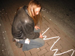 Dan lays out sugar cubes