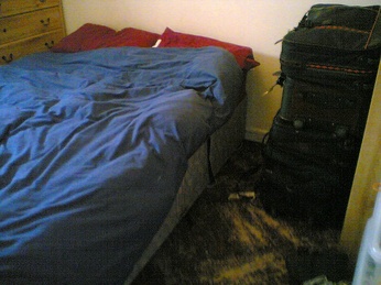 Tidy bedroom at The Flat