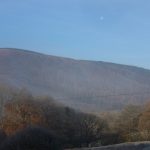 Moon over the mountains