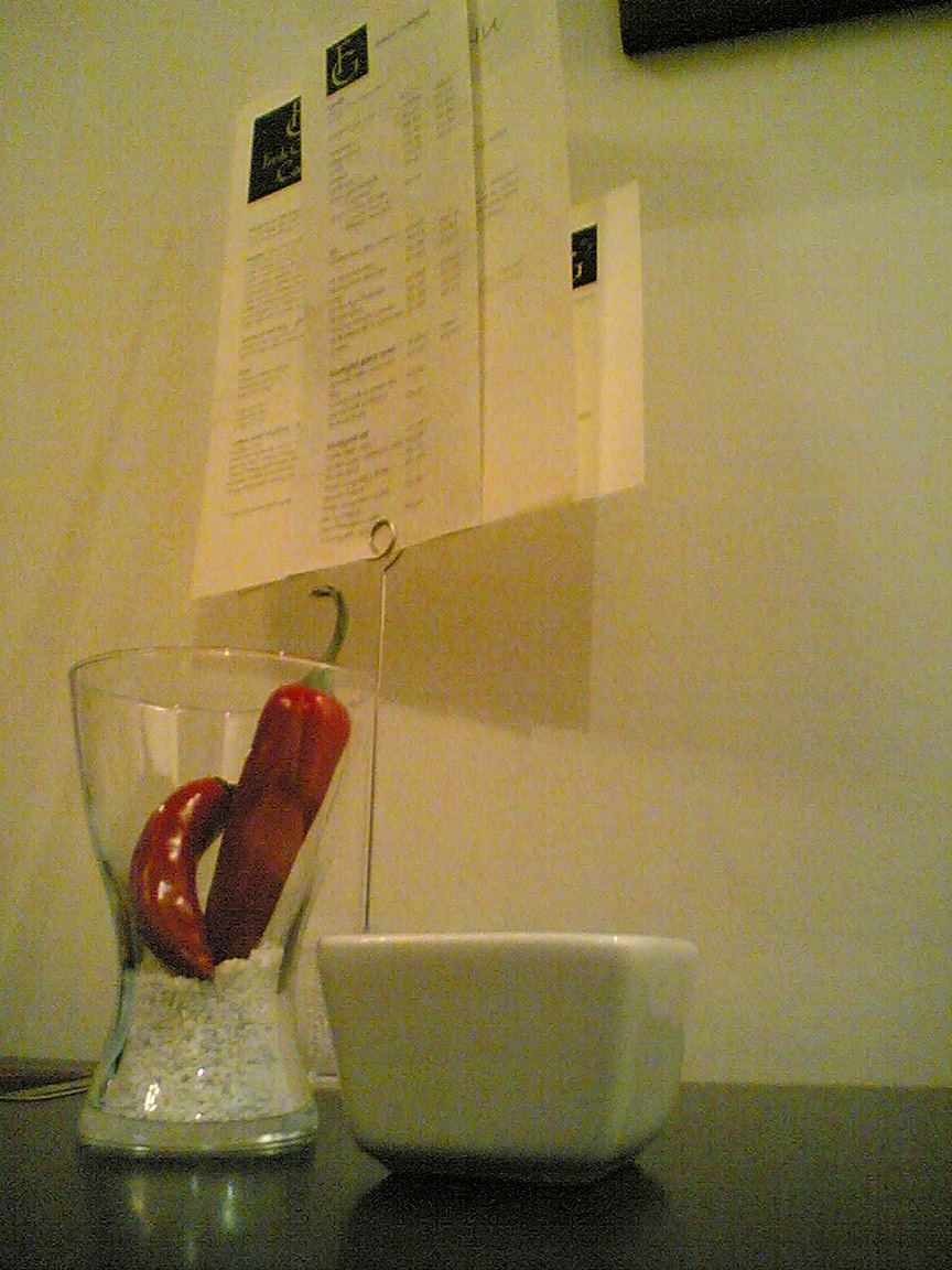 Menu and table decorations