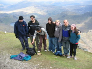 At the summit, not ready for this photo.