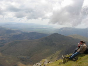 The view before the clouds set in.