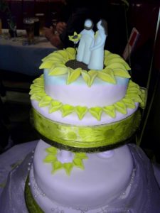 Jen & Nick's Wonderful Wedding Cake