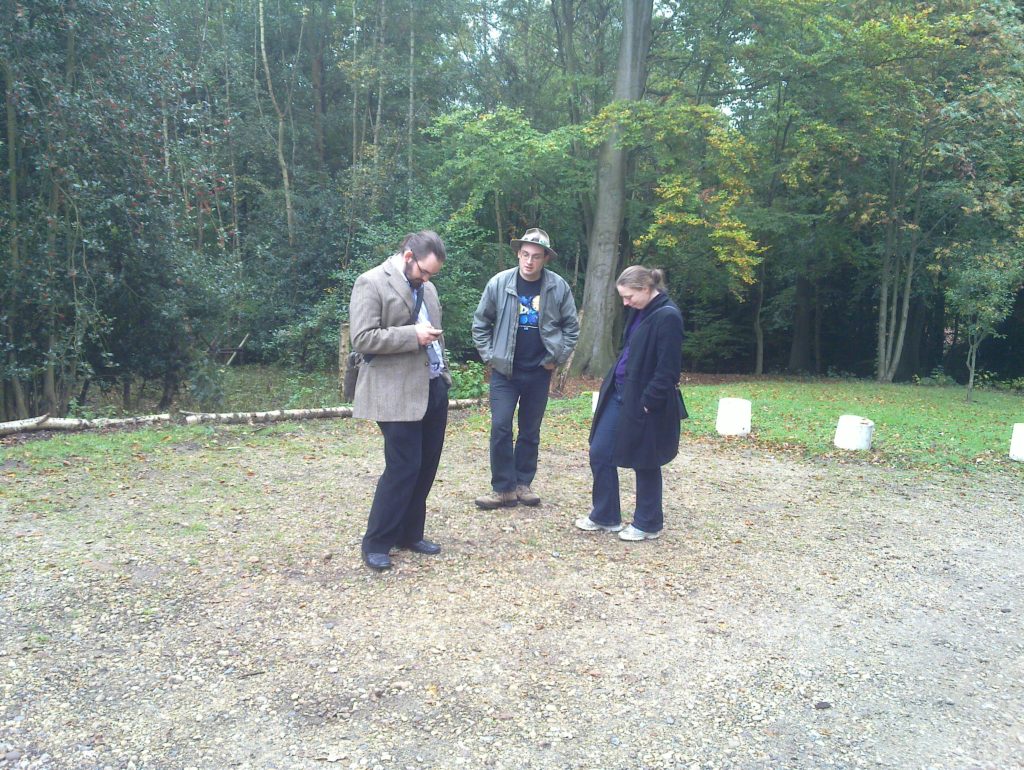 Ruth, JTA, and Paul, standing around wondering where Matt could have gotten himself to.