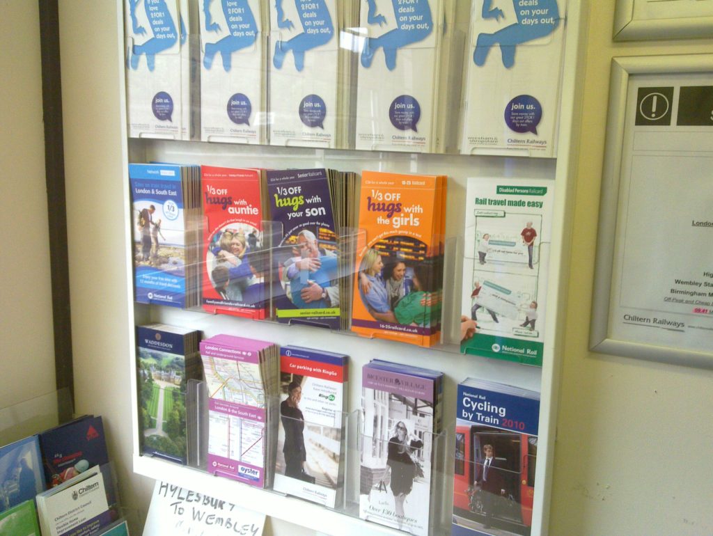 In which leaflet do you think we've hidden Matt's train ticket?