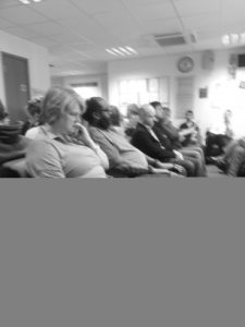 Jurors in a jury room, at Oxford Crown Court.