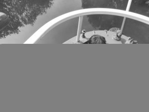 JTA fishes crap our of the weed hatch.