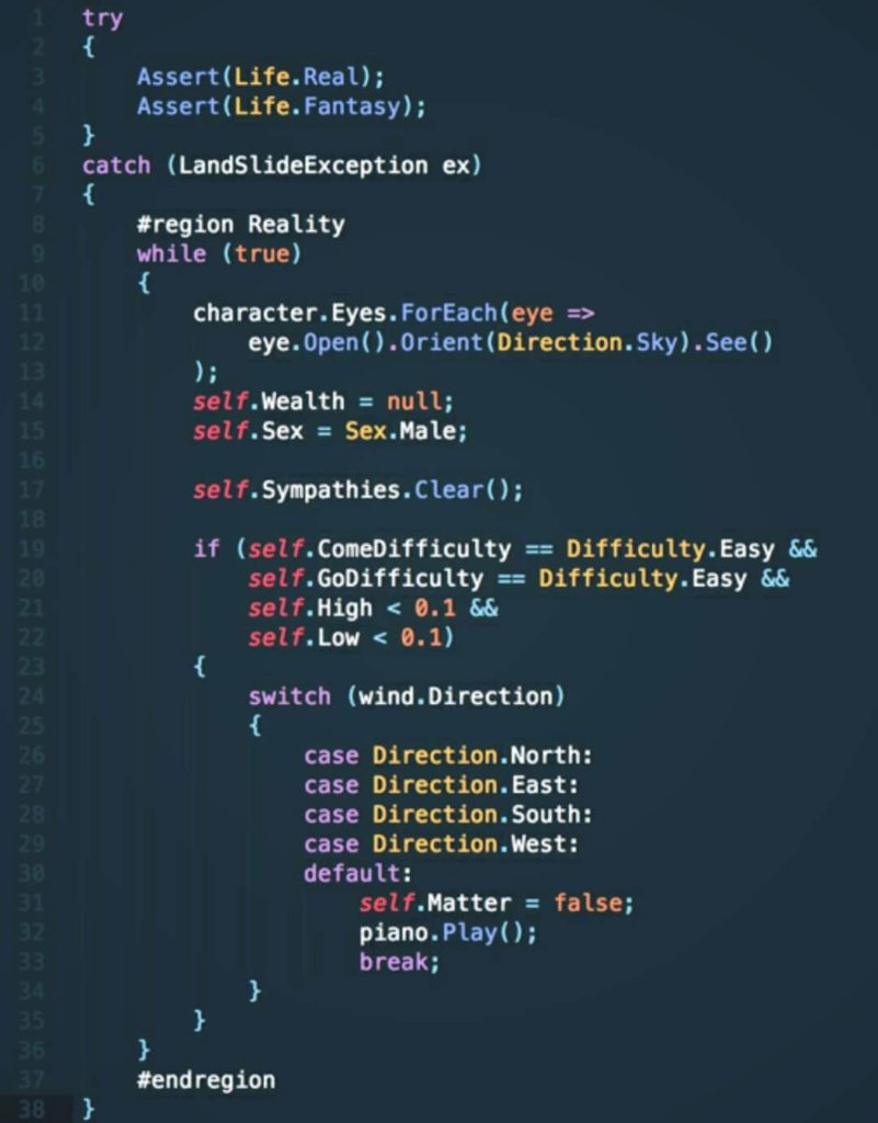 Bohemian Rhapsody in code