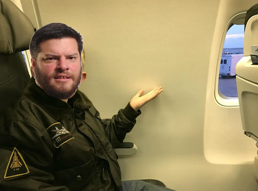 Chris's head, thanks to a Slack bot