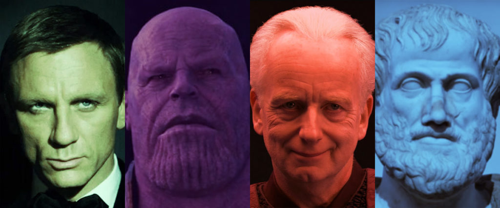 Bond, Thanos, Palpatine, Thespis