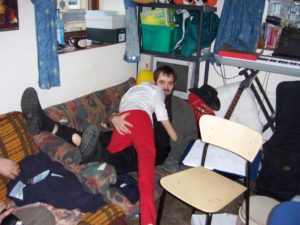 JTA with "Netti" the blow-up doll