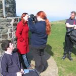 Ele photographs Claire's eyes