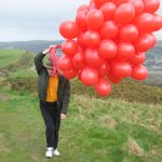 Balloons near the summit