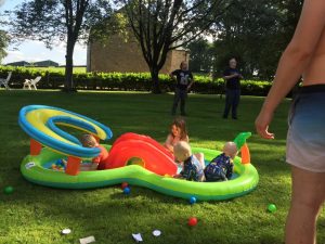 The kids in the paddling pool #1.
