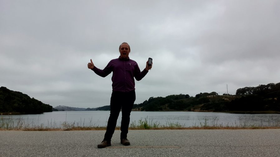 Dan at the San Andreas fault