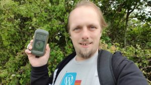 Dan with a GPSr and a silly grin