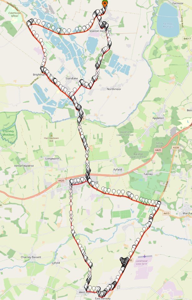 Geohashing expedition 2020-09-09 51 -1 tracklog map