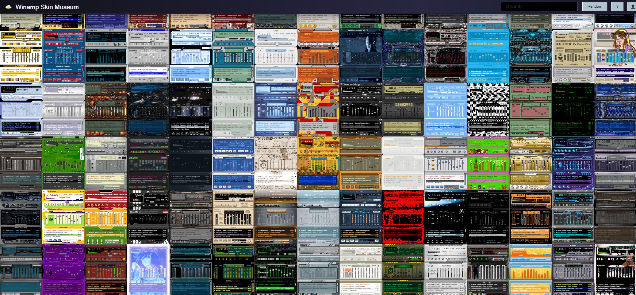 Winamp Skins Museum