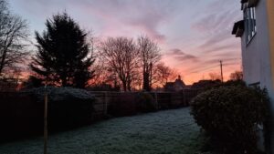 Sunrise this morning