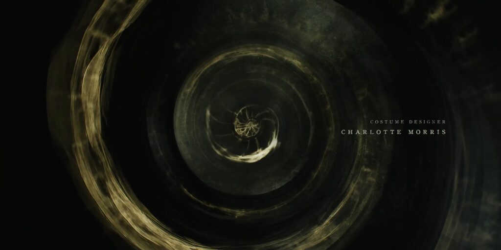 Swirling spiral of gaseous light with a nautillus shell shape at its centre.