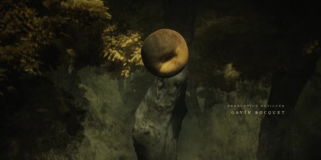 Rotting fruit falls.