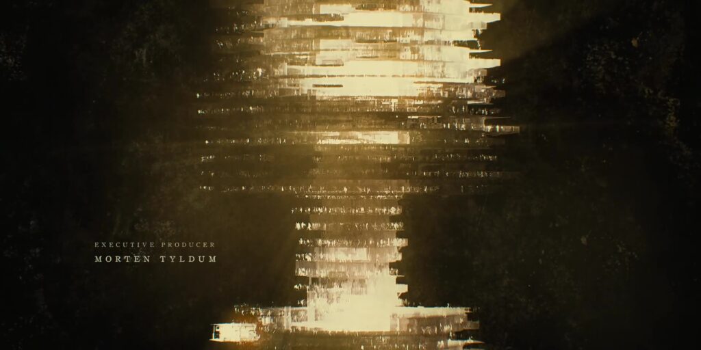 Cross-section of different-sized circular floors with ghostly people moving around.