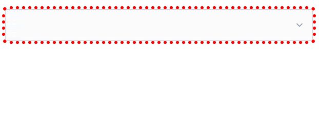 Animation showing a select box which receives a dotted red border each time its 'blank' first value is selected.