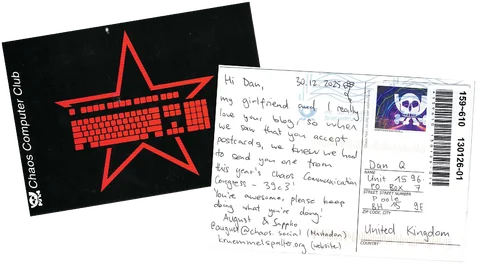 Post: I got a CCC postcard!