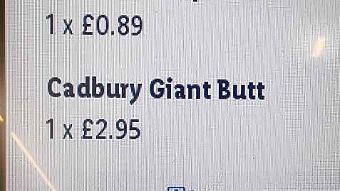 Post: Cadbury Giant Butt
