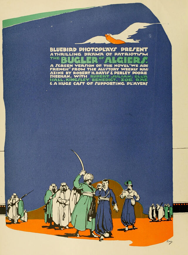 Advertisement for The Bugler of Algiers, from an issue of The Moving Picture World from October 1916.