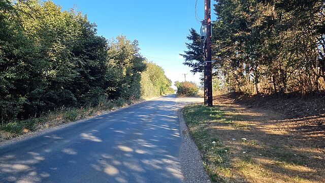 A rural road.