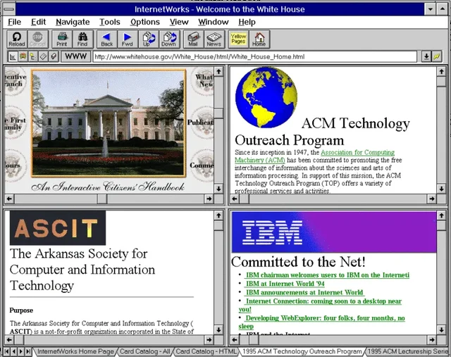 InternetWorks running in Windows 3.