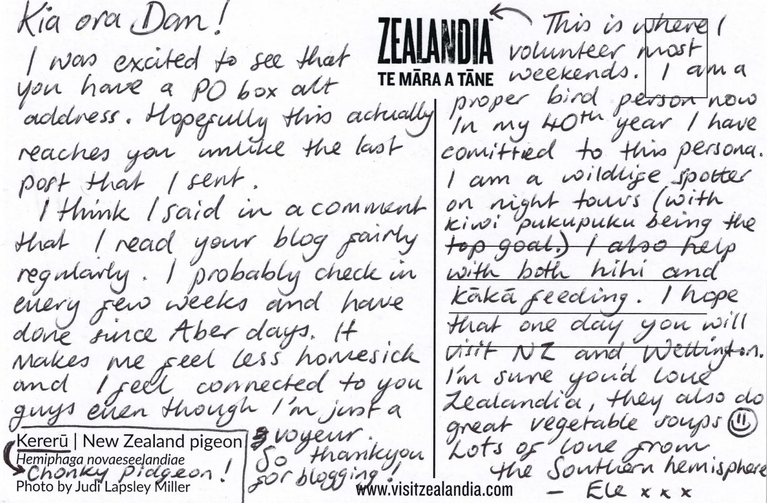 Scan of a densely-written postcard. Follow link for full text.