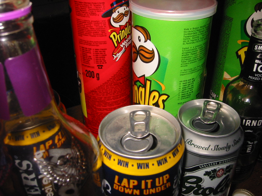 Pringles and beer