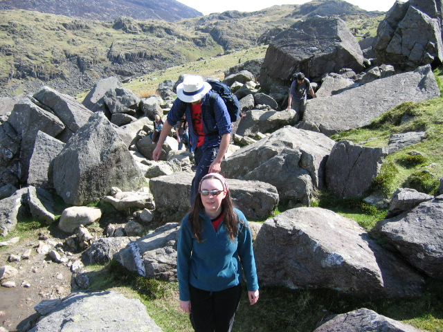 Full image of Claire leads the way.