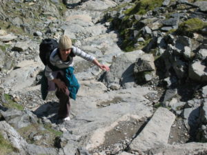 Sundeep climbing.