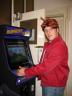 Dan as Fry on an 80s video game