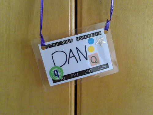 My BiCon 2009 badge