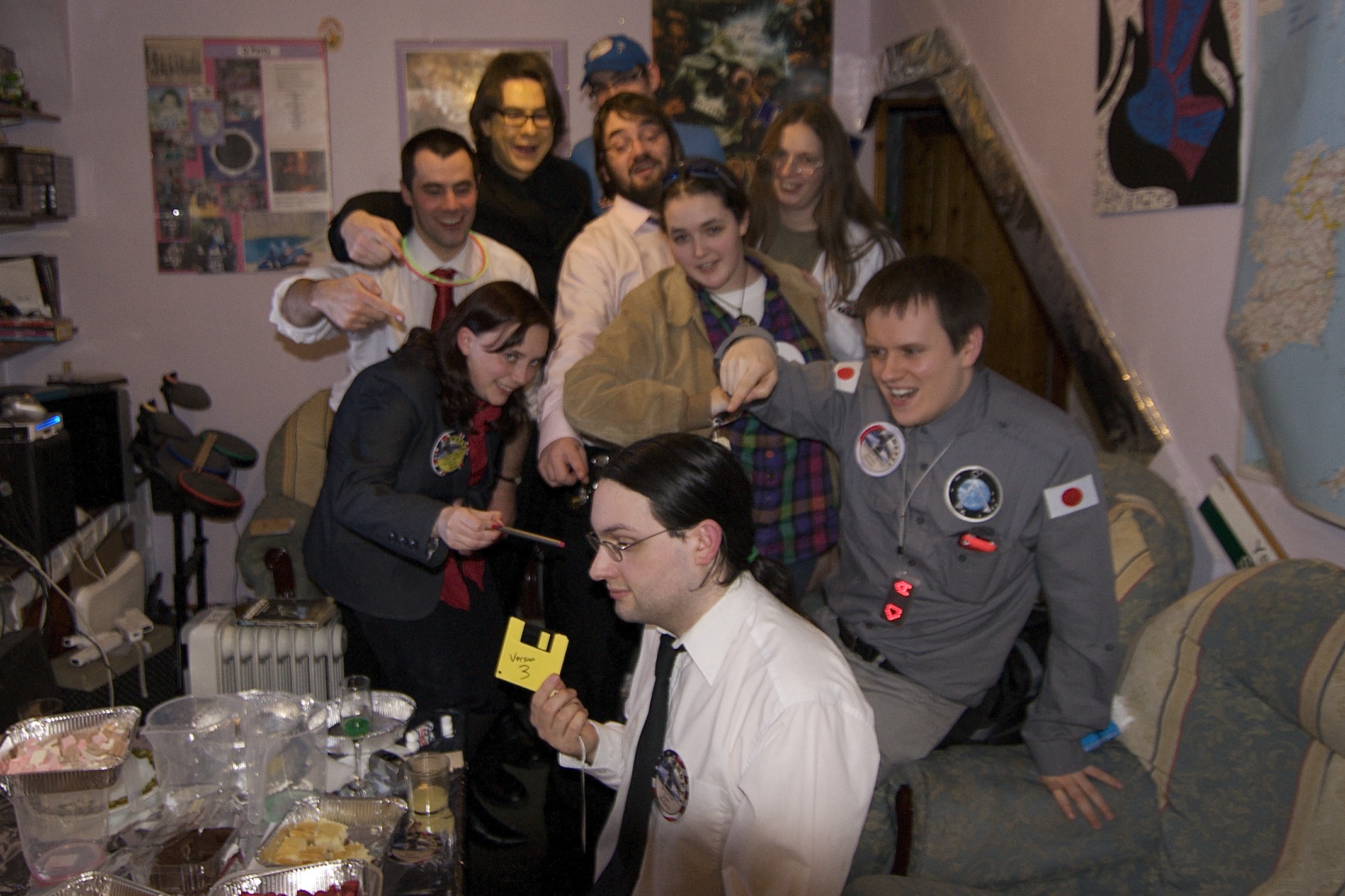 Full image of Paul is the murderer, and everybody points at him.