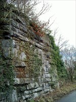 Bridge support post.