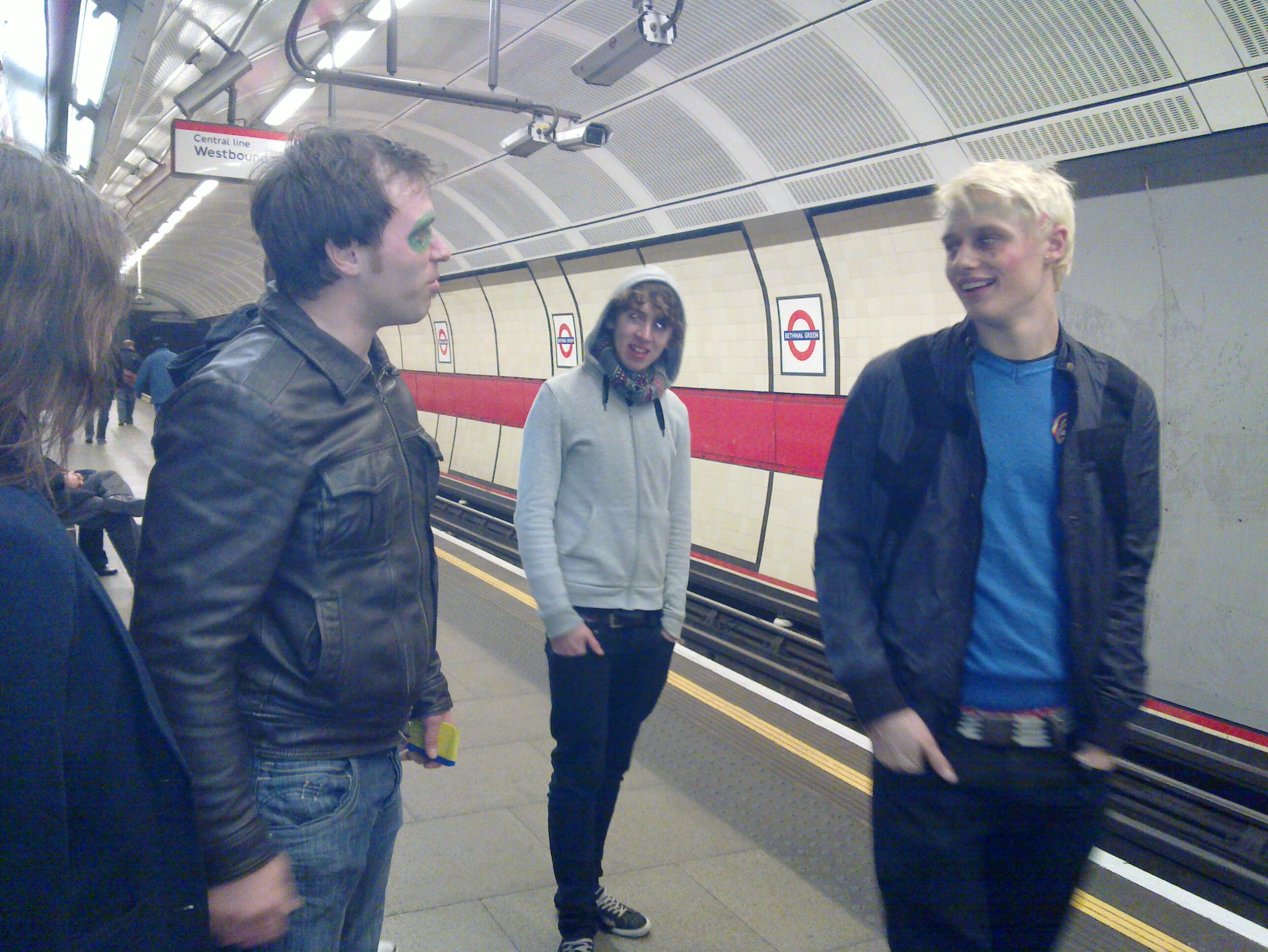Full image of Robin and friends on the London Underground