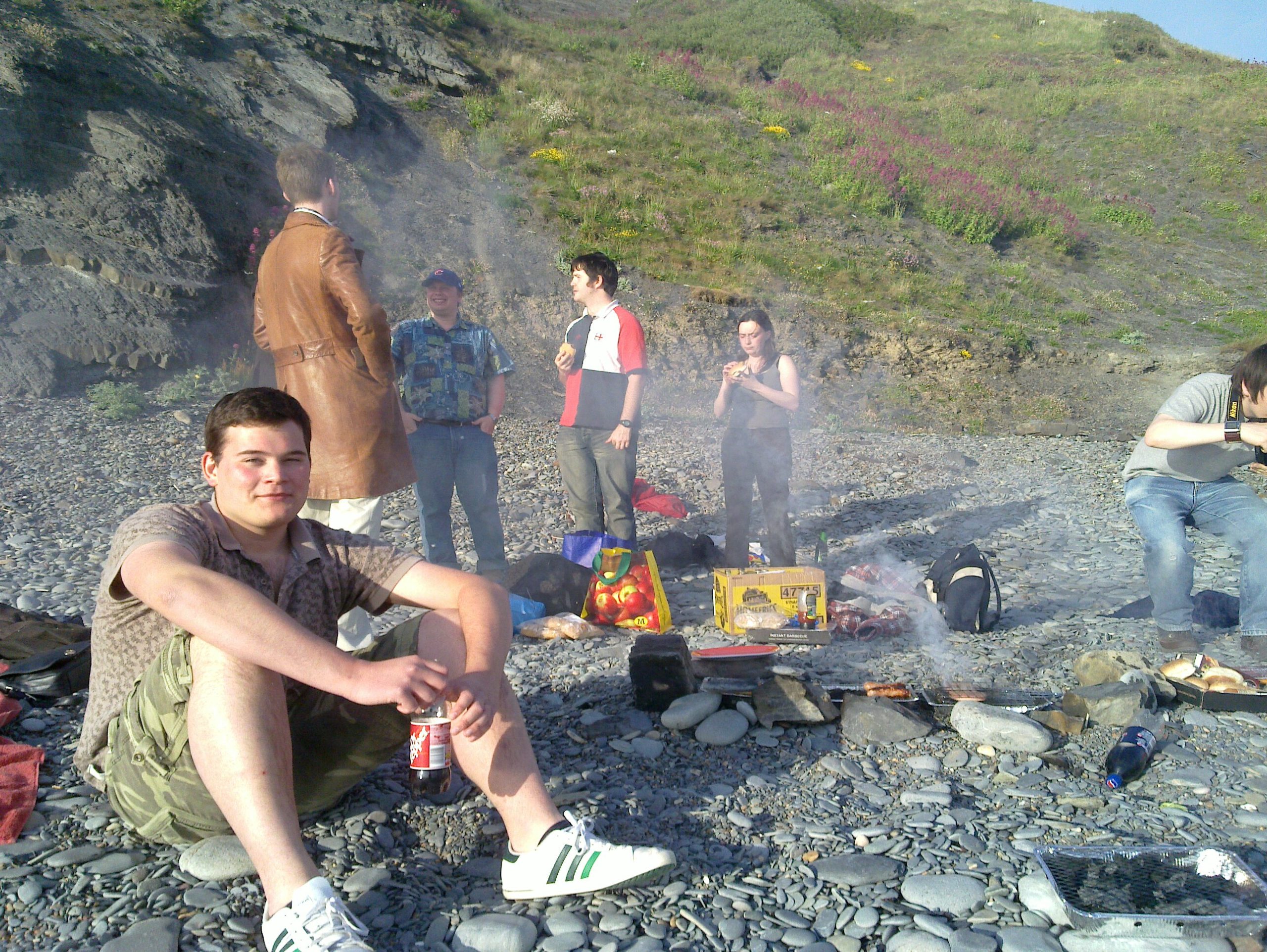 Full image of Sam, both Rorys, Gareth, Jimmy and Claire
