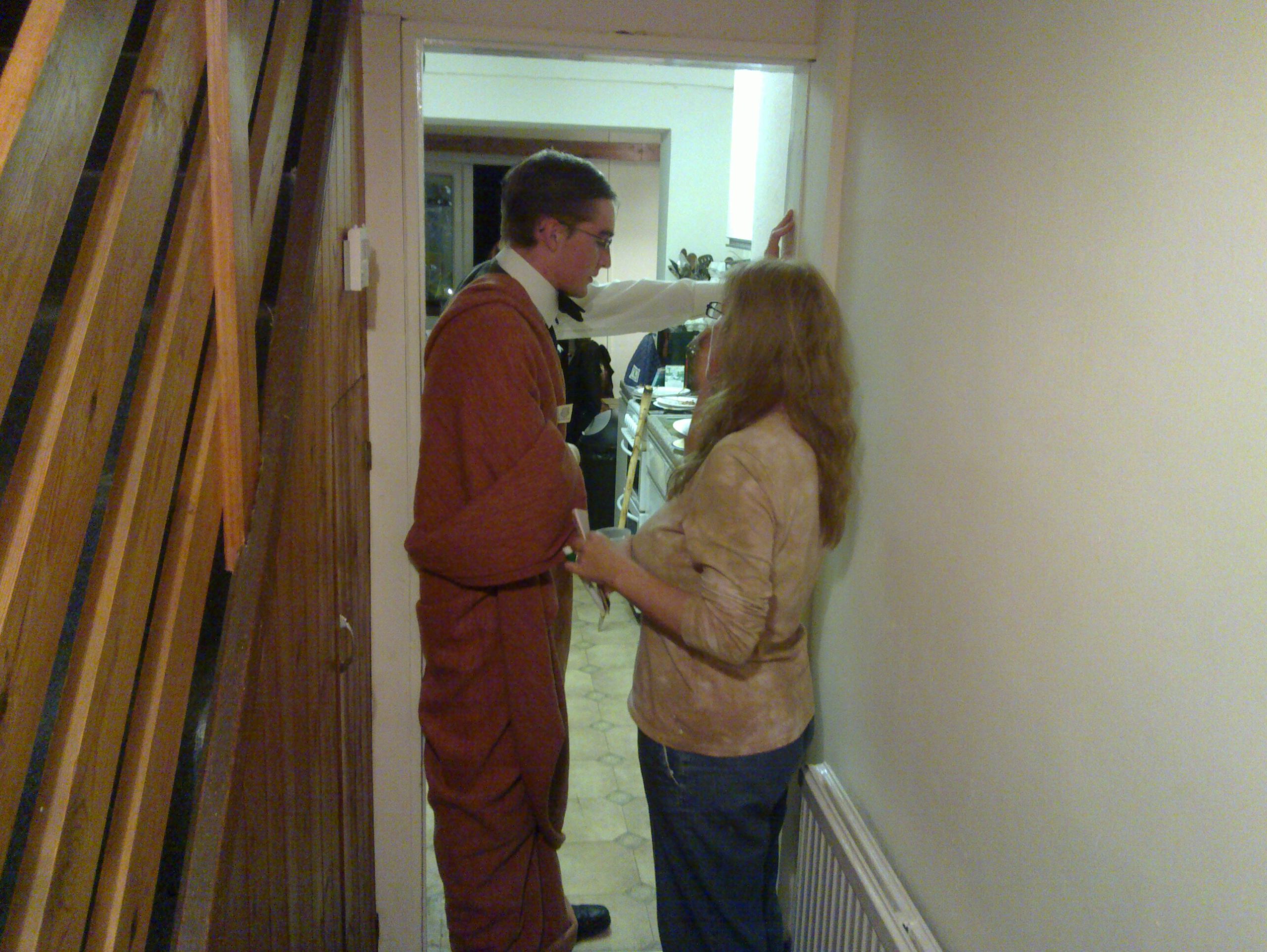Full image of Finbar and Doreen conspire.