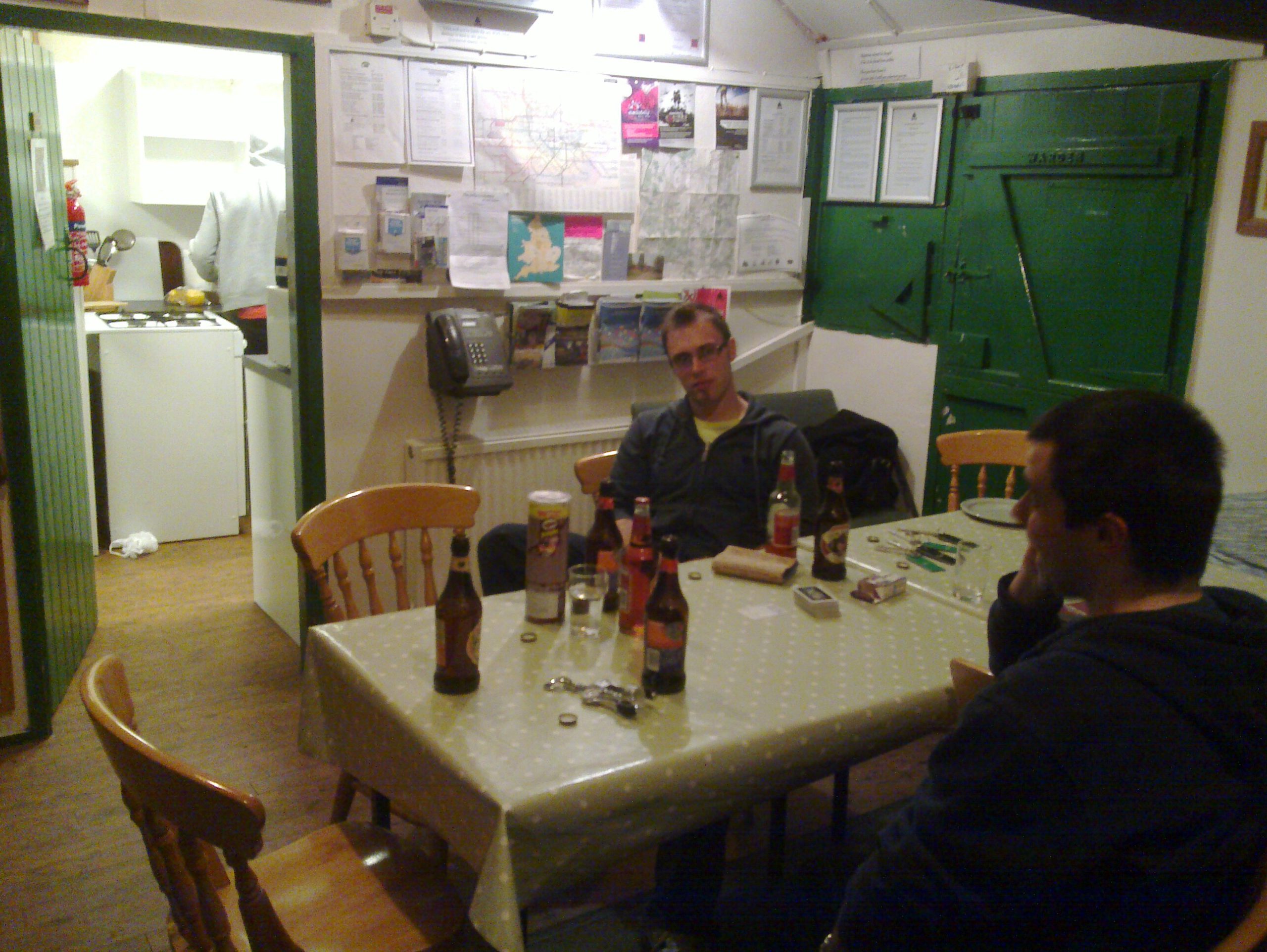 Full image of The drinking begins. Here's to you, Liz, for being so unflappable.