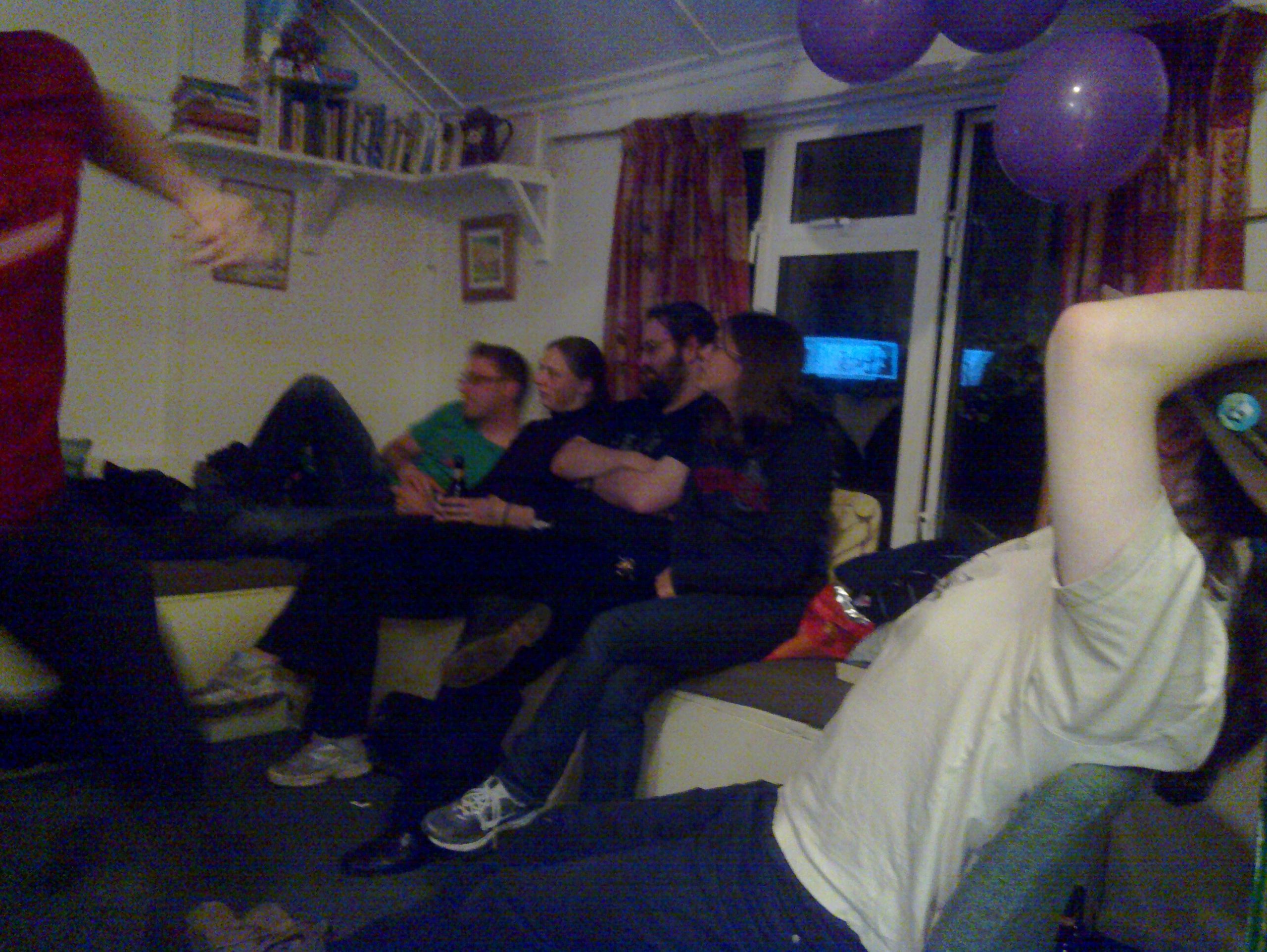 Full image of Hanging out at the end of the evening.